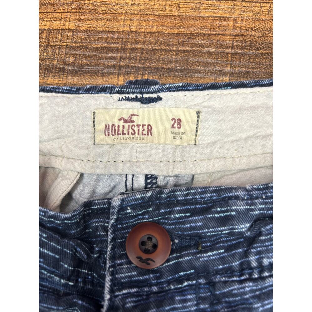HOLLISTER Men’s Blue Button Fly Shorts / Size: 28 - Picture 3 of 7